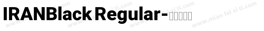 IRANBlack Regular字体转换